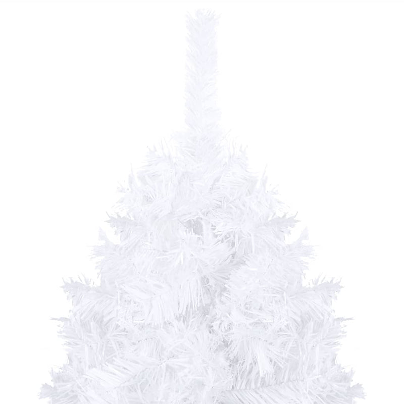 vidaXL Artificial Pre-lit Christmas Tree with Thick Branches White 150 cm
