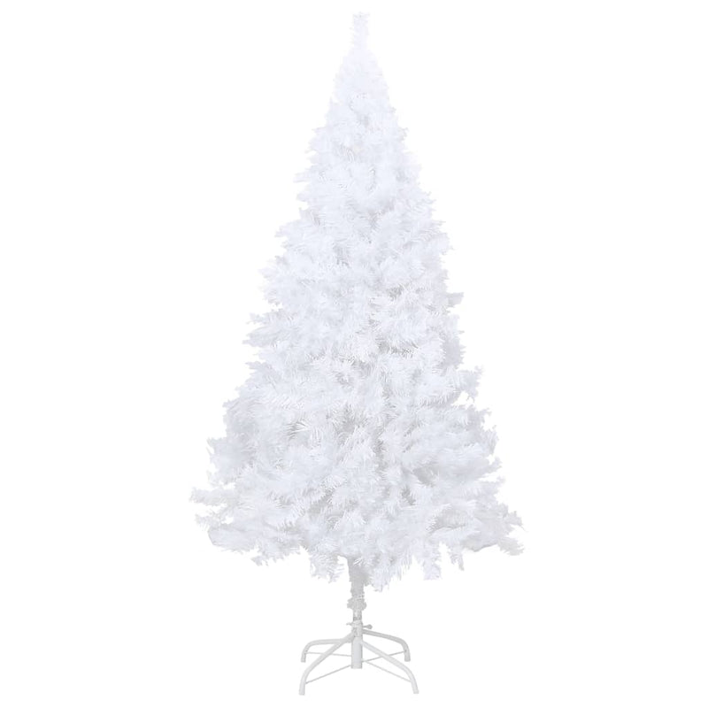 vidaXL Artificial Pre-lit Christmas Tree with Thick Branches White 150 cm