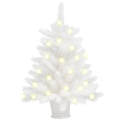 vidaXL Artificial Pre-lit Christmas Tree White 90 cm