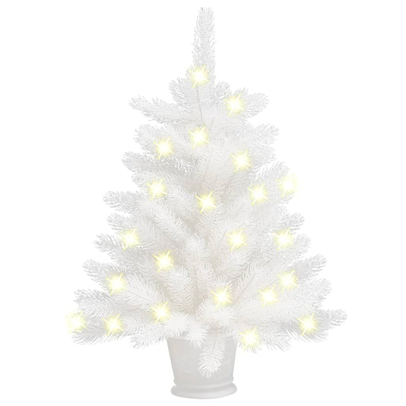 vidaXL Artificial Pre-lit Christmas Tree White 90 cm