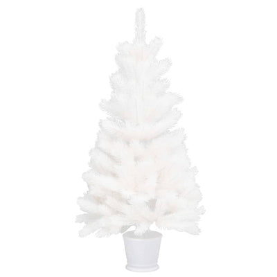 vidaXL Artificial Pre-lit Christmas Tree White 90 cm