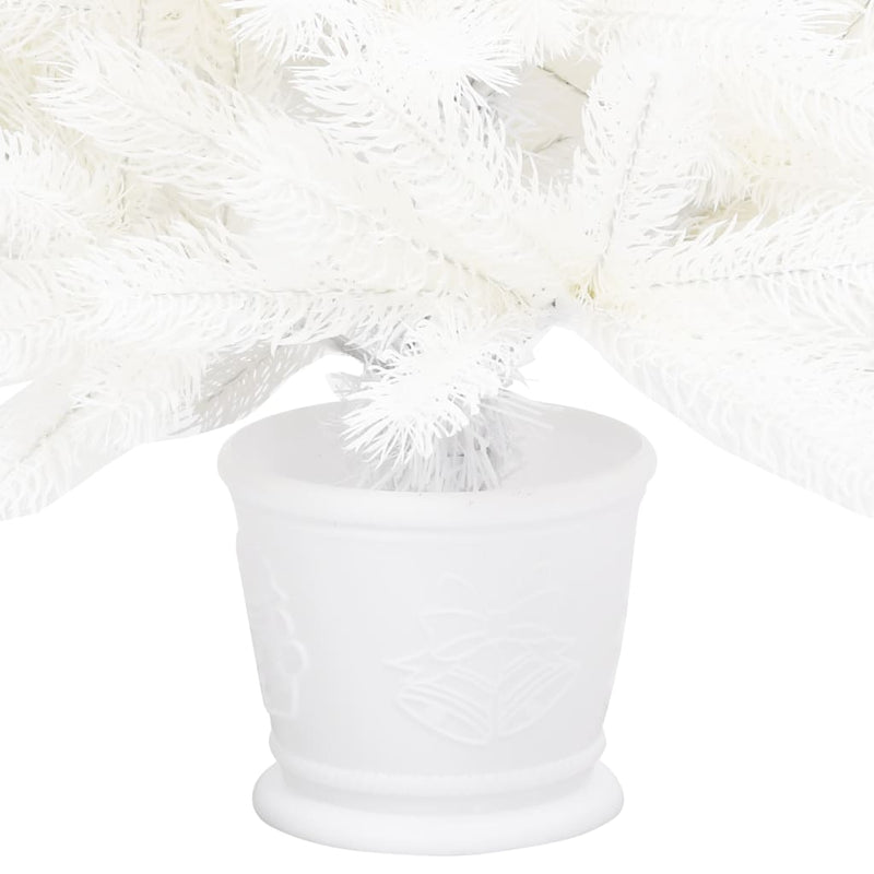 vidaXL Artificial Pre-lit Christmas Tree White 90 cm