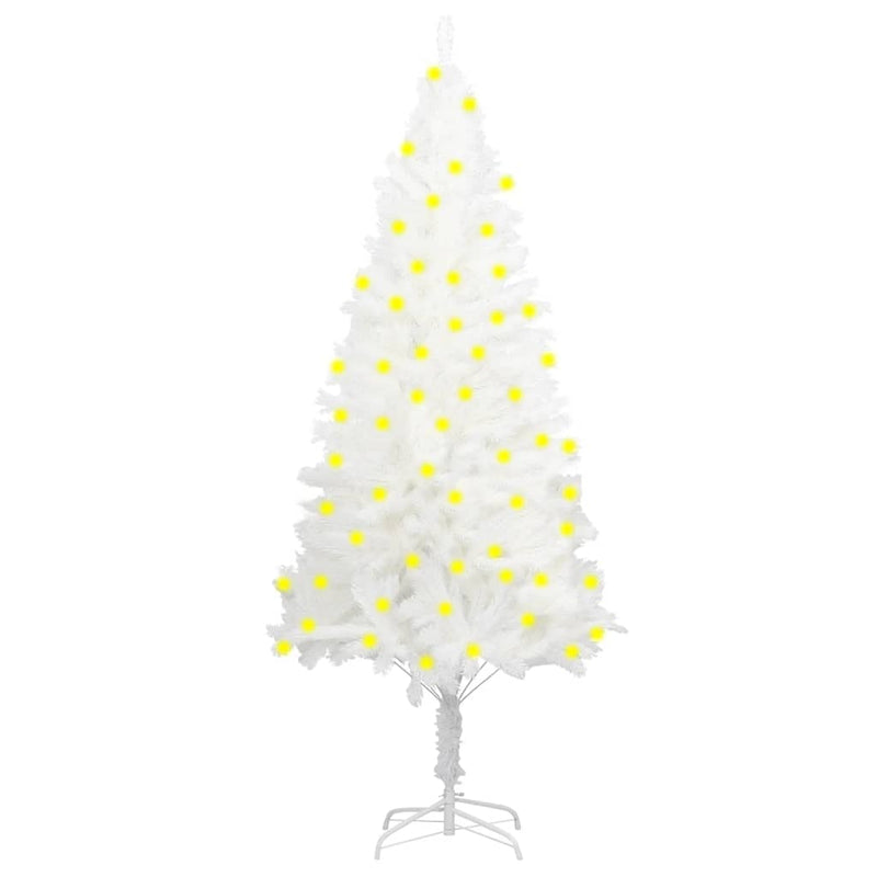vidaXL Artificial Pre-lit Christmas Tree White 180 cm