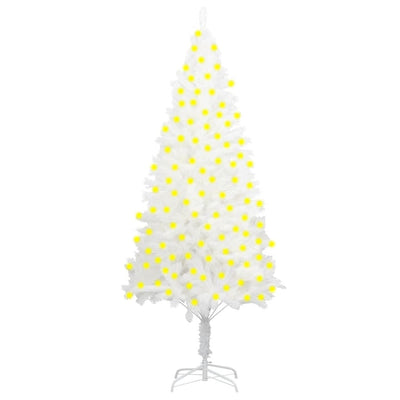 vidaXL Artificial Pre-lit Christmas Tree White 180 cm