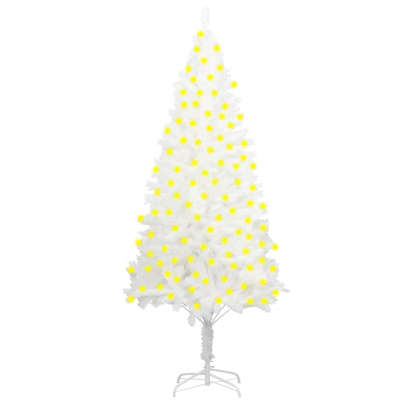 vidaXL Artificial Pre-lit Christmas Tree White 180 cm