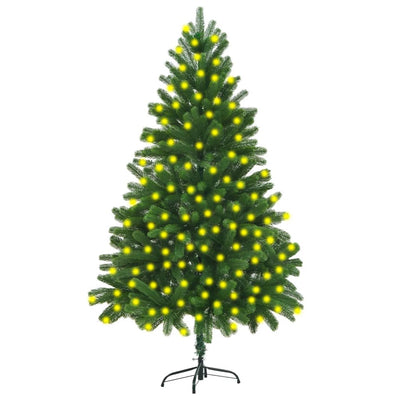 vidaXL Artificial Pre-lit Christmas Tree 120 cm Green