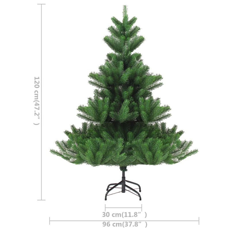 vidaXL Nordmann Fir Artificial Pre-lit Christmas Tree Green 180 cm