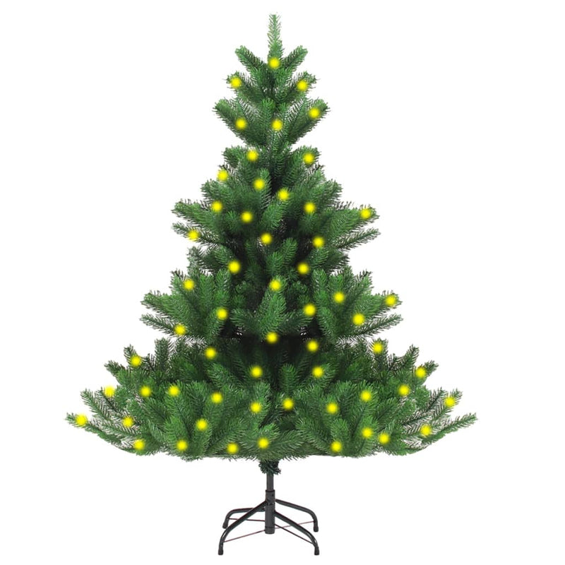 vidaXL Nordmann Fir Artificial Pre-lit Christmas Tree Green 180 cm