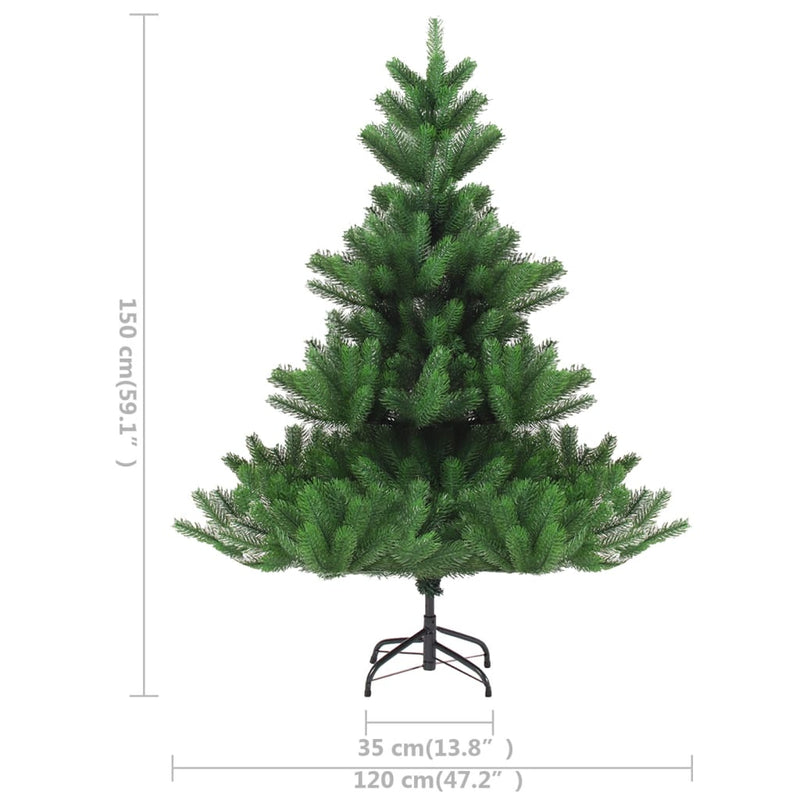 vidaXL Nordmann Fir Artificial Pre-lit Christmas Tree Green 180 cm