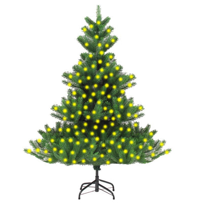vidaXL Nordmann Fir Artificial Pre-lit Christmas Tree Green 180 cm