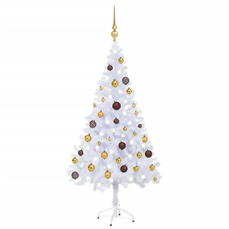 vidaXL Artificial Pre-lit Christmas Tree with Ball Set 120 cm 230 Branches