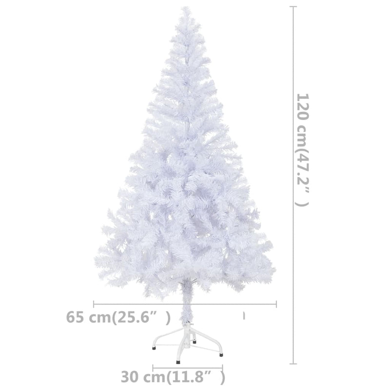vidaXL Artificial Pre-lit Christmas Tree with Ball Set 120 cm 230 Branches