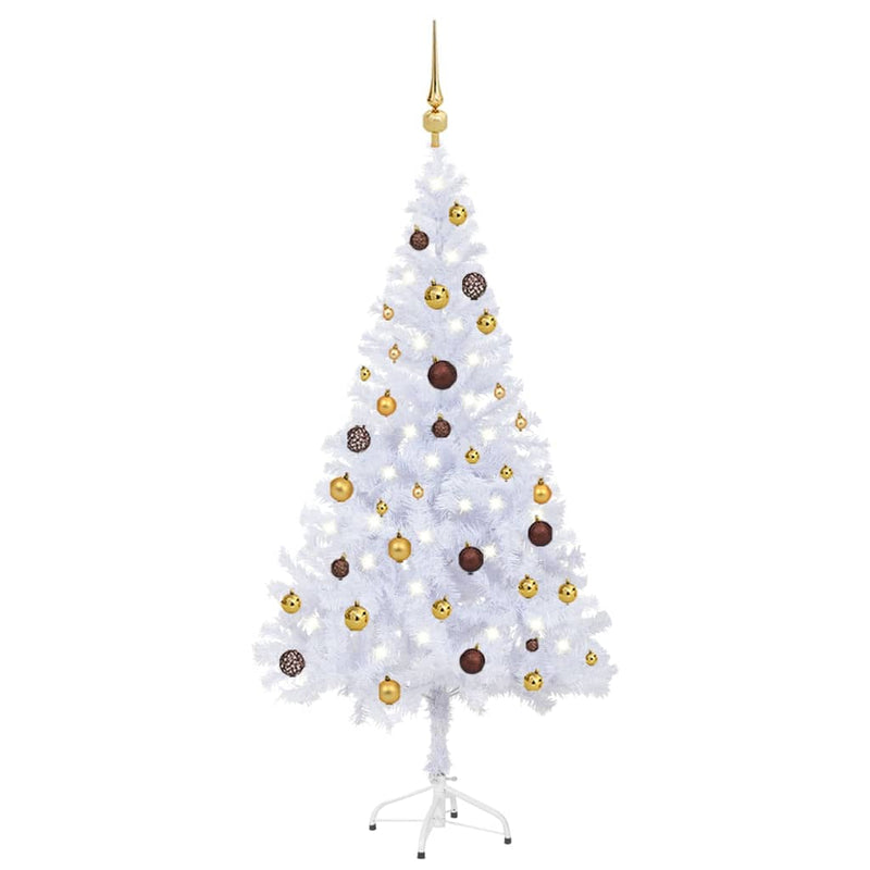 vidaXL Artificial Pre-lit Christmas Tree with Ball Set 150 cm 380 Branches
