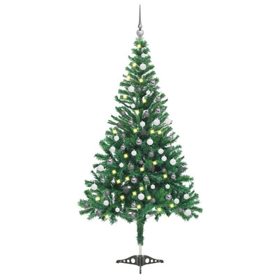 vidaXL Artificial Pre-lit Christmas Tree with Ball Set 120 cm 230 Branches