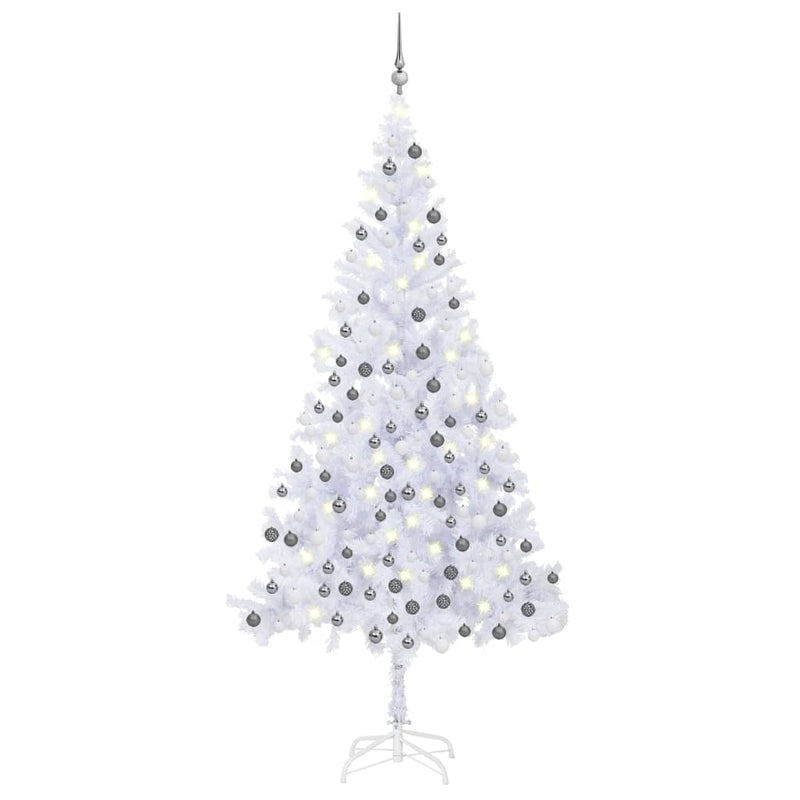 vidaXL Artificial Pre-lit Christmas Tree with Ball Set 210 cm 910 Branches