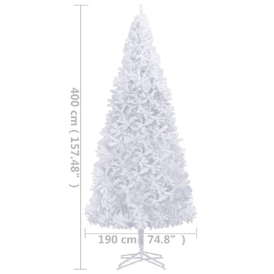 vidaXL Artificial Pre-lit Christmas Tree 400 cm Green