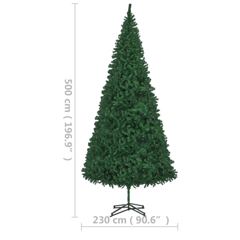vidaXL Artificial Pre-lit Christmas Tree 400 cm Green
