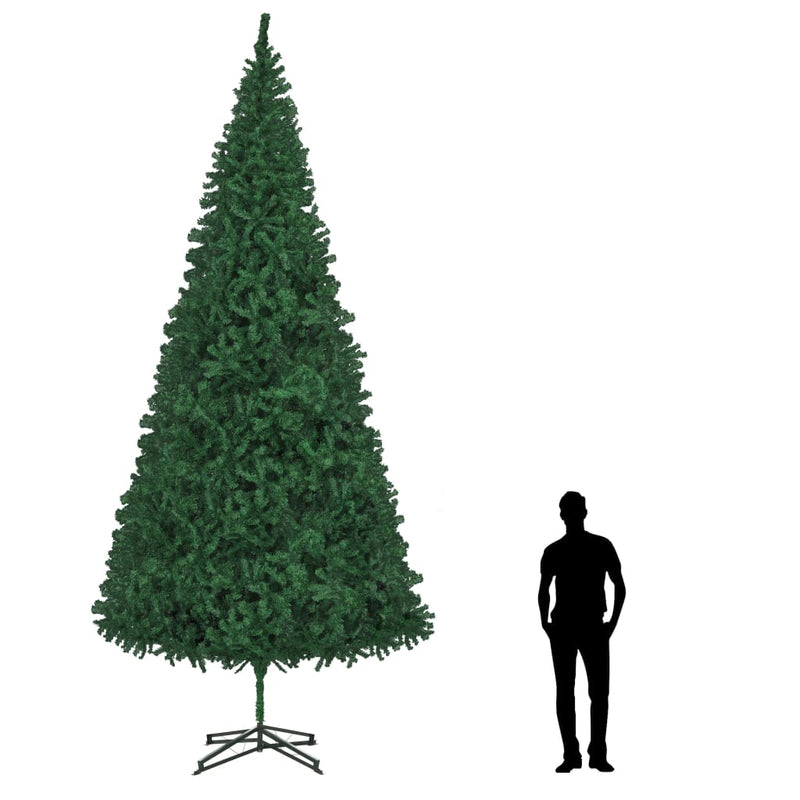 vidaXL Artificial Pre-lit Christmas Tree 400 cm Green