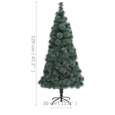vidaXL Artificial Pre-lit Christmas Tree with Stand Green 150 cm PET