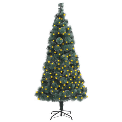 vidaXL Artificial Pre-lit Christmas Tree with Stand Green 150 cm PET