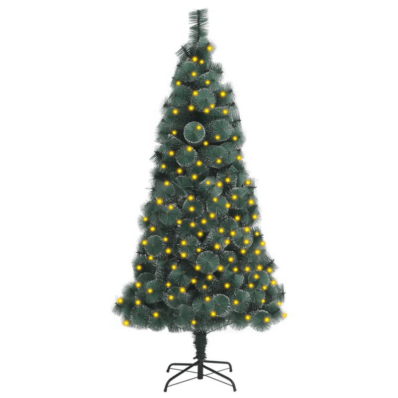 vidaXL Artificial Pre-lit Christmas Tree with Stand Green 150 cm PET