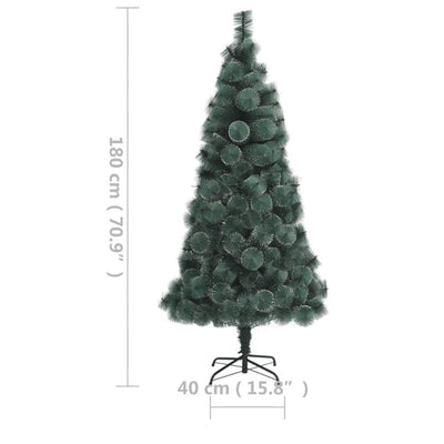 vidaXL Artificial Pre-lit Christmas Tree with Stand Green 150 cm PET