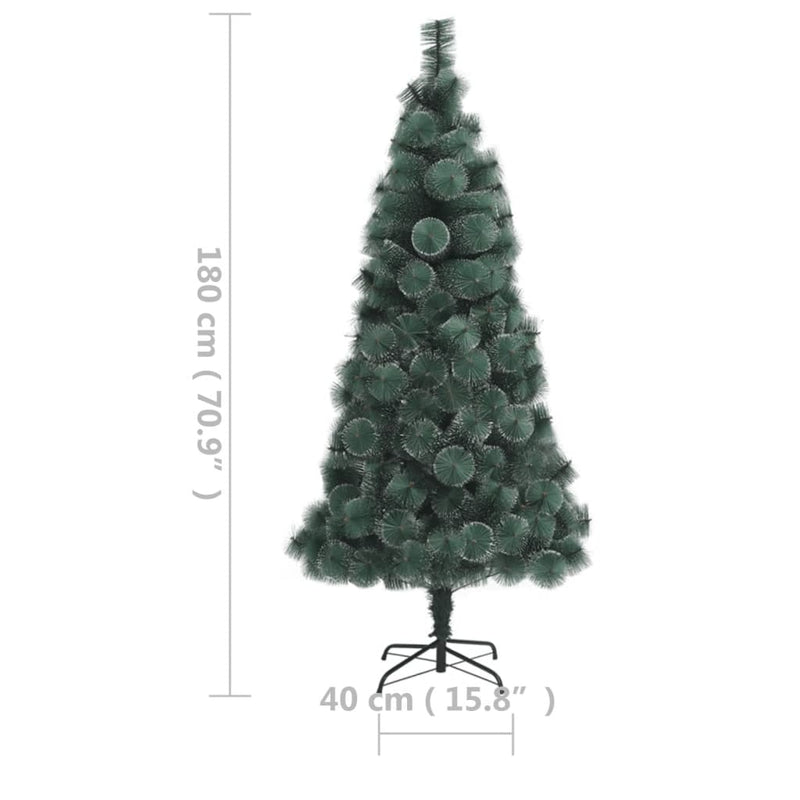 vidaXL Artificial Pre-lit Christmas Tree with Stand Green 150 cm PET