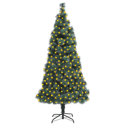 vidaXL Artificial Pre-lit Christmas Tree with Stand Green 150 cm PET