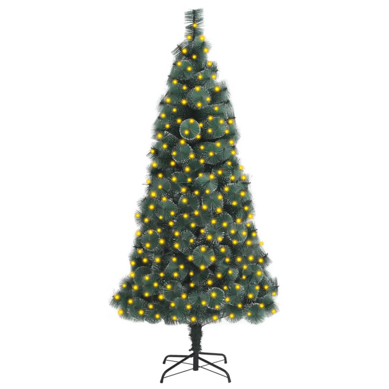 vidaXL Artificial Pre-lit Christmas Tree with Stand Green 150 cm PET