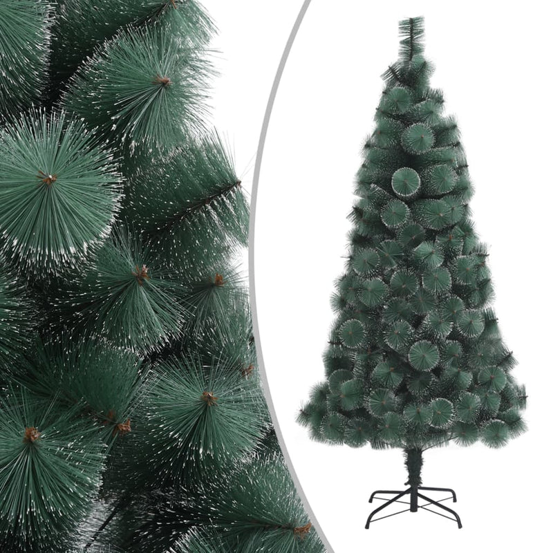 vidaXL Artificial Pre-lit Christmas Tree with Stand Green 150 cm PET