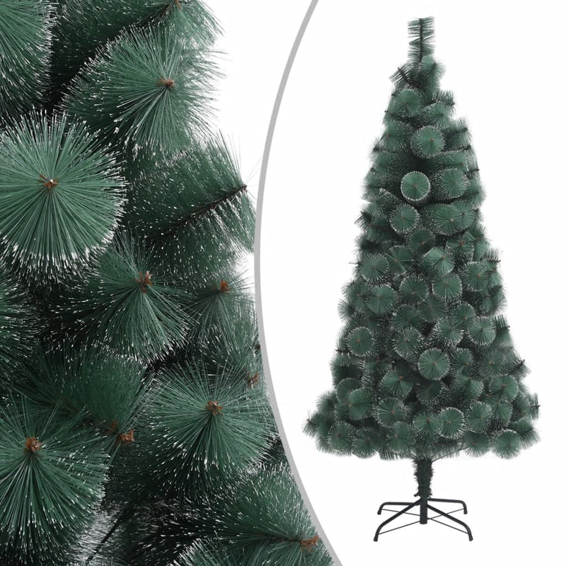 vidaXL Artificial Pre-lit Christmas Tree with Stand Green 150 cm PET