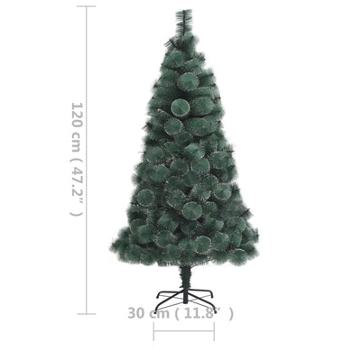 vidaXL Artificial Pre-lit Christmas Tree Green 180 cm PVC&PE