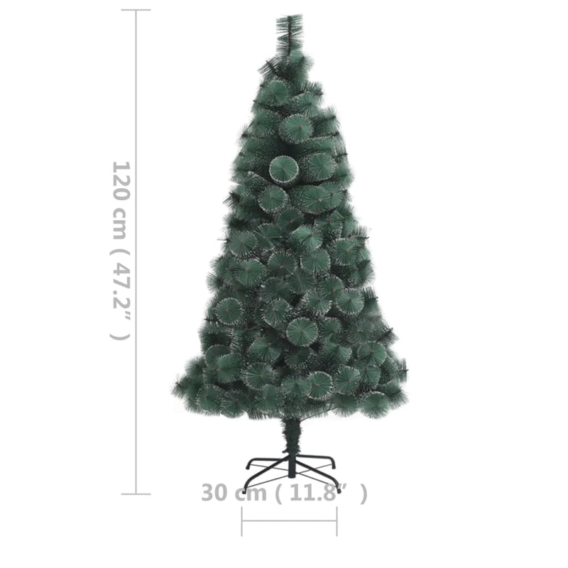 vidaXL Artificial Pre-lit Christmas Tree Green 180 cm PVC&PE