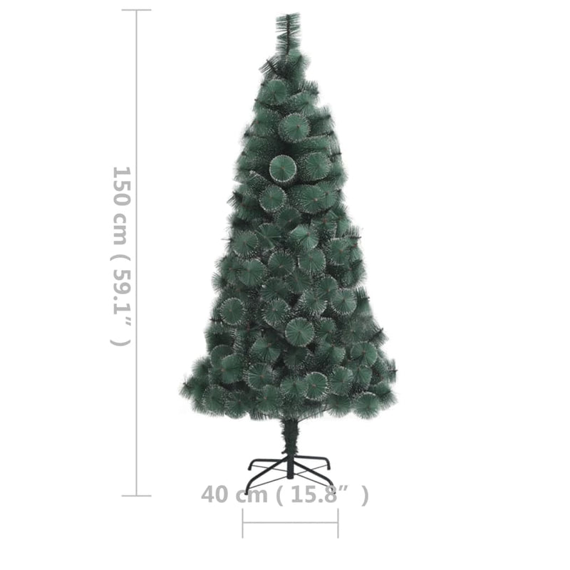 vidaXL Artificial Pre-lit Christmas Tree Green 180 cm PVC&PE