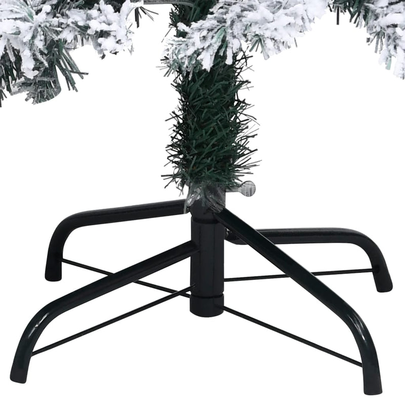 vidaXL Artificial Pre-lit Christmas Tree with Ball Set Green 240 cm PVC