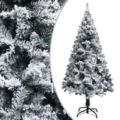 vidaXL Artificial Pre-lit Christmas Tree with Ball Set Green 240 cm PVC
