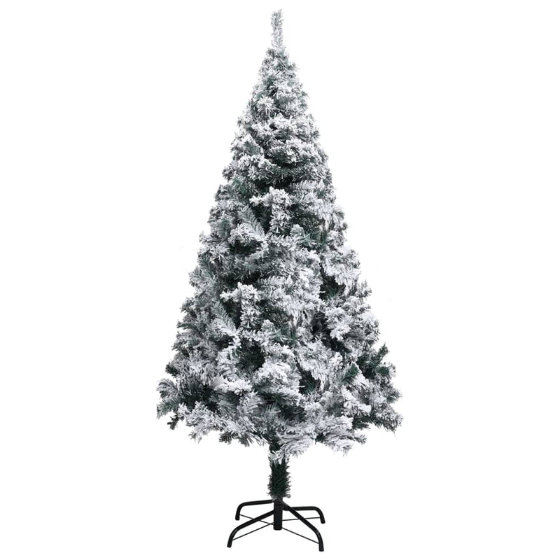 vidaXL Artificial Pre-lit Christmas Tree with Ball Set Green 150 cm PVC