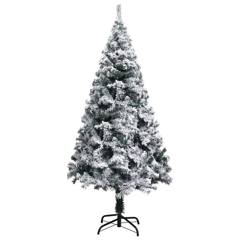 vidaXL Artificial Pre-lit Christmas Tree with Ball Set Green 150 cm PVC