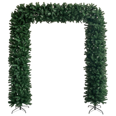 vidaXL Christmas Tree Arch with LEDs&Ball Set Green 240 cm