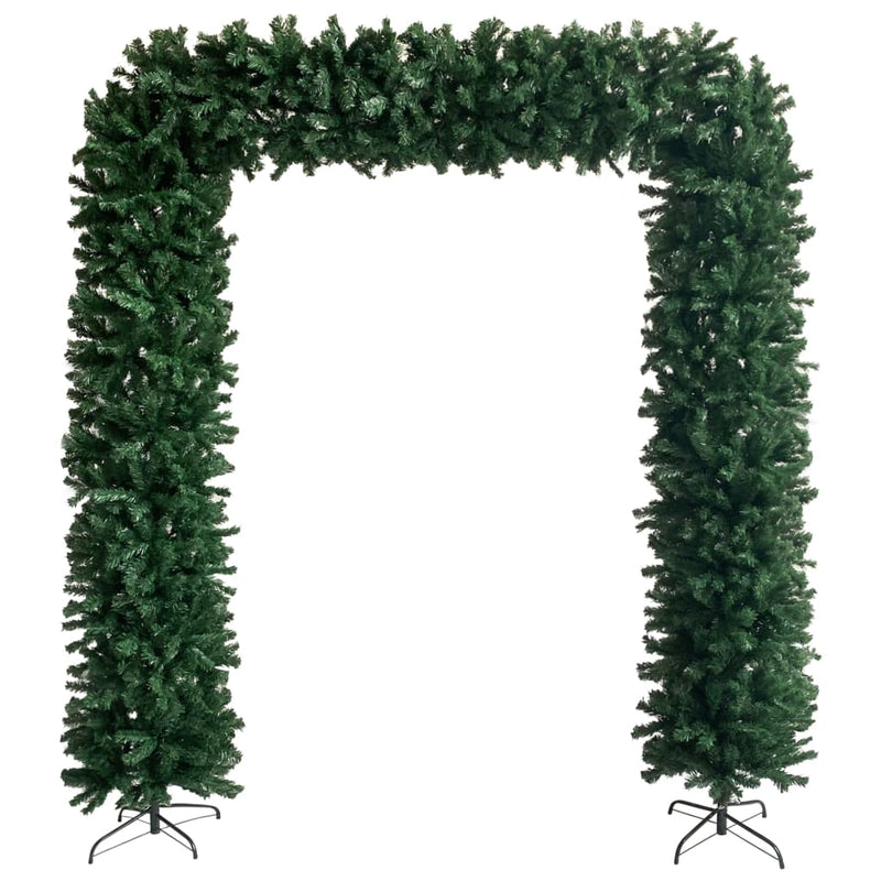 vidaXL Christmas Tree Arch with LEDs&Ball Set Green 240 cm