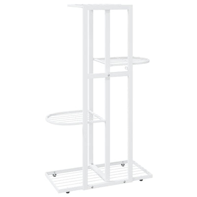 vidaXL 4-Floor Flower Stand 43x22x76 cm Black Metal