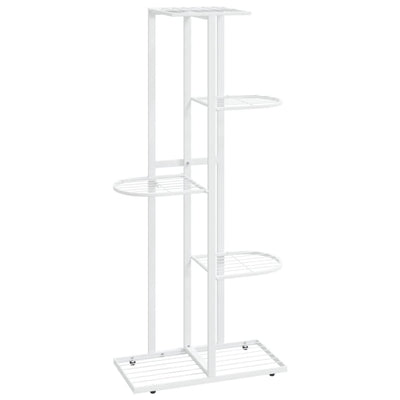 vidaXL 5-Floor Flower Stand 43x22x98 cm Black Metal