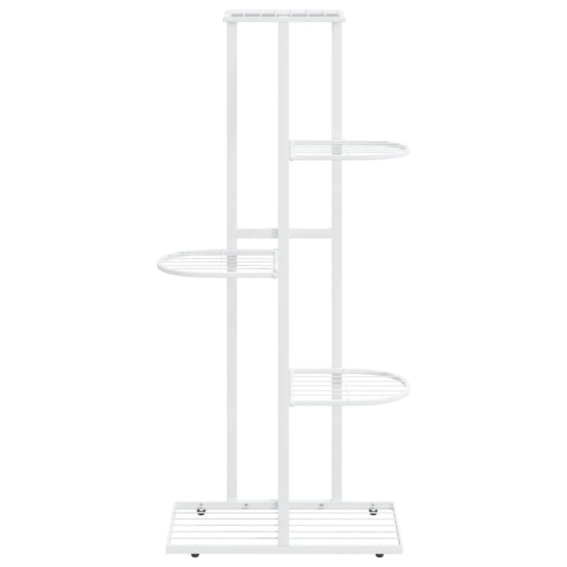 vidaXL 5-Floor Flower Stand 43x22x98 cm Black Metal