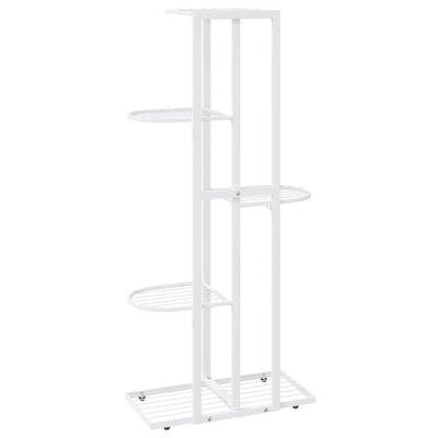 vidaXL 5-Floor Flower Stand 43x22x98 cm Black Metal