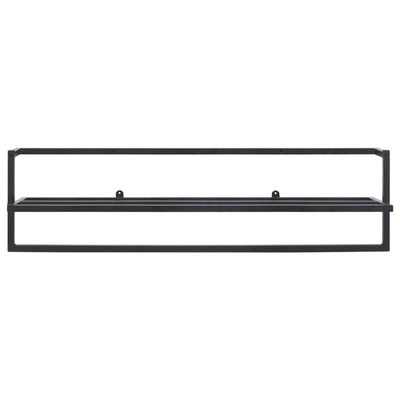 vidaXL Towel Rack Black 95x25x22 cm Iron