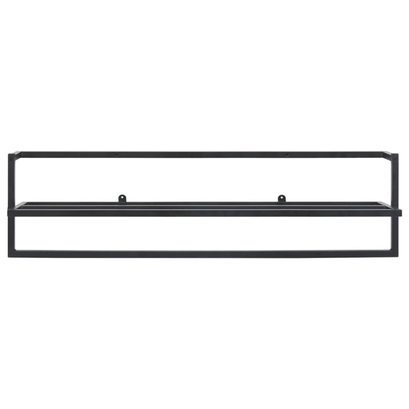 vidaXL Towel Rack Black 95x25x22 cm Iron