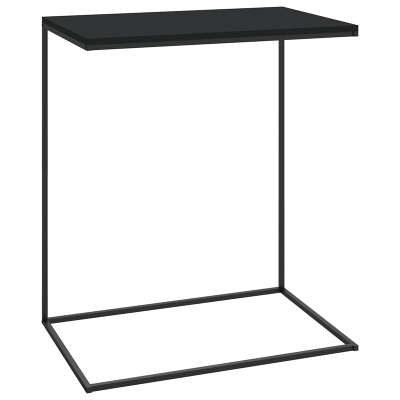 vidaXL Side Table Black 55x35x66 cm Engineered Wood