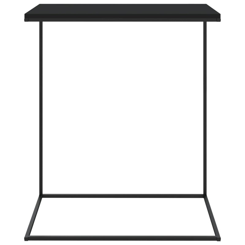 vidaXL Side Table Black 55x35x66 cm Engineered Wood