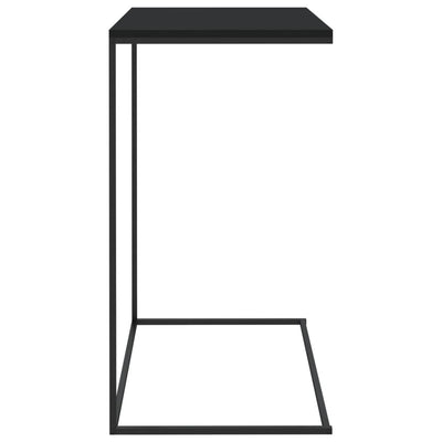 vidaXL Side Table Black 55x35x66 cm Engineered Wood