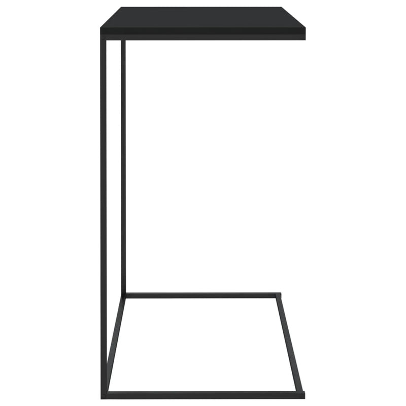 vidaXL Side Table Black 55x35x66 cm Engineered Wood